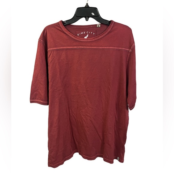 Dime City Other - Dime City Men’s 100% Pima Cotton Red Short Sleeve T-Shirt-‎ Size XXL
